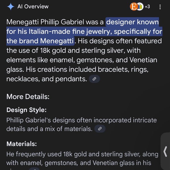 Dome-Shaped sterling Silver and 18k Gold Ring Scrollwork. By Phillip Gabriel - Picture 5 of 6